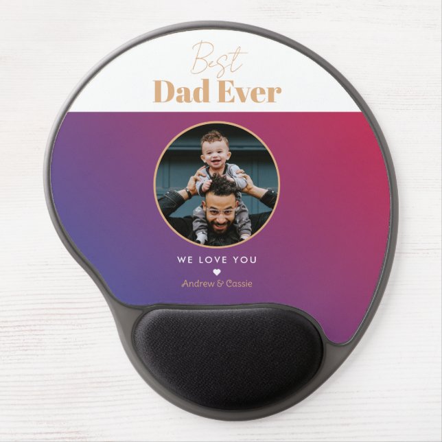 Best dad ever gel mouse pad (Front)