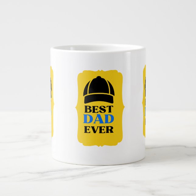 BEST DAD EVER GIANT COFFEE MUG (Front)