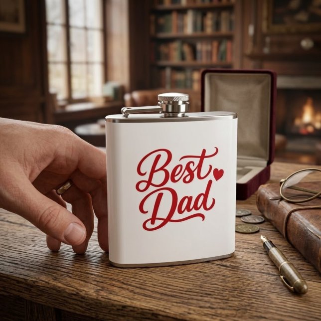 Best Dad Ever Gift Tee Flask (Creator Uploaded)