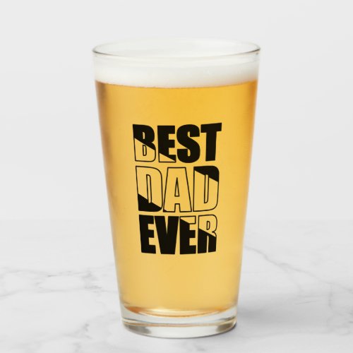 Best Dad Ever Glass - Make Dad feel awesome with this Best Dad Ever beer glass.  Perfect for Father’s Day, birthdays, Christmas, and anytime you want to let your Dad know how great he is!