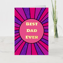 Best Dad Ever glitter rays Father's Day