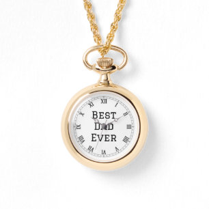 BEST DAD EVER GOLD-PLATED WATCH