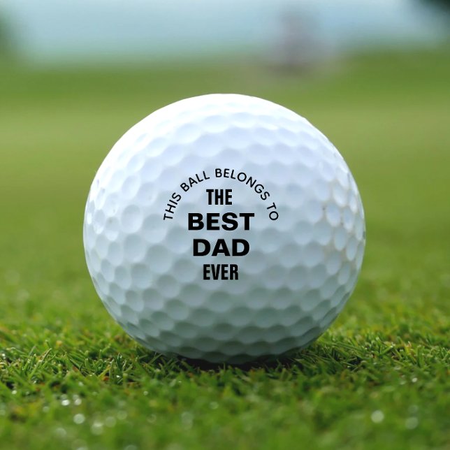 Best Dad Ever Golf Balls (Creator Uploaded)