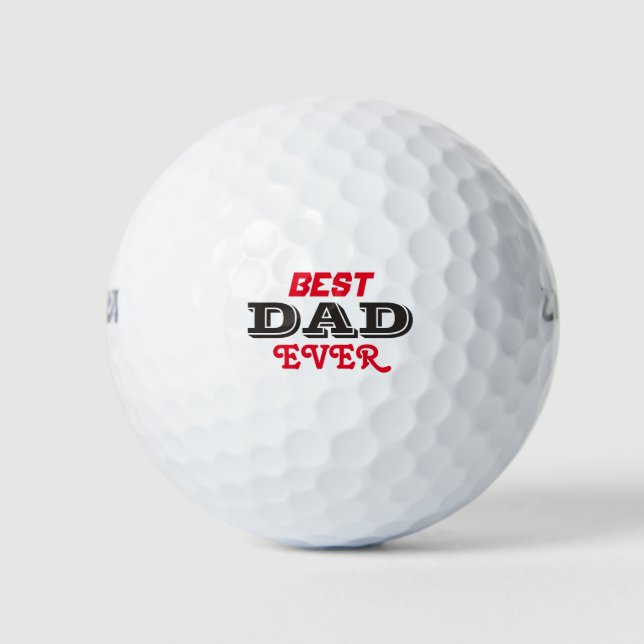 Best Dad Ever Golf Balls (Front)