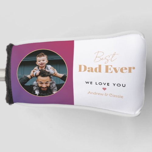 Best dad ever golf head cover