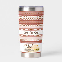 Best Dad Ever Golf Towel – African-Inspired Patter
