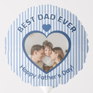Best Dad Ever golfer Photo Minimalist Template 26 Balloon