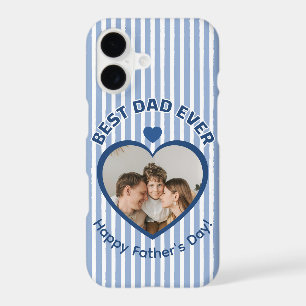 Best Dad Ever golfer Photo Minimalist Template 26 iPhone 17 Case