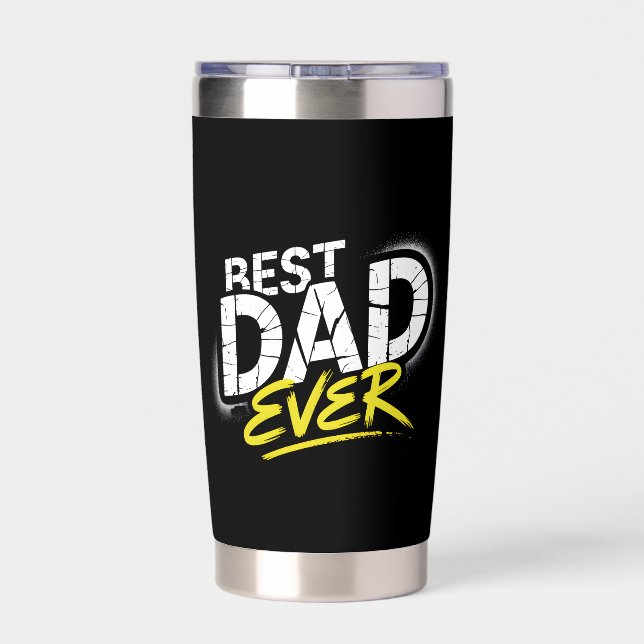 Best Dad Ever Graffiti Art Insulated Tumbler (Back)