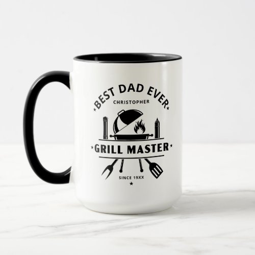 Best Dad Ever Grill Master | Custom Name Mug
