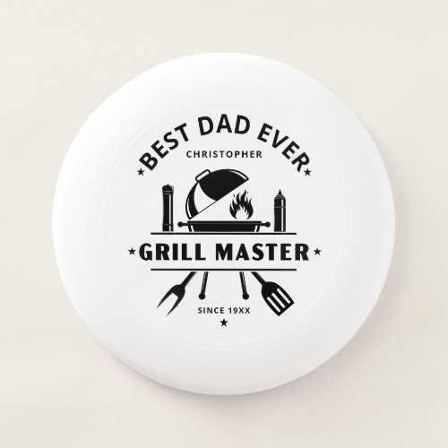 Best Dad Ever | Grill Master Custom Tailgate Wham-O Frisbee