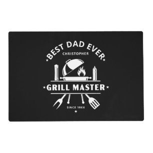 Best Dad Ever Grill Master Father's Day Custom Placemat