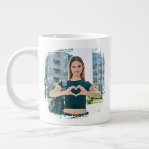 Best Dad Ever Grunge Border Photo Giant Coffee Mug