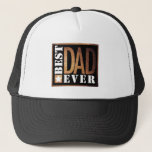 Best Dad Ever Grunge Series Trucker Hat at Zazzle