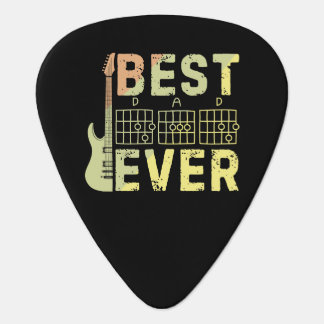 Best Dad Ever Guitarist Musician Father's Day Guitar Pick