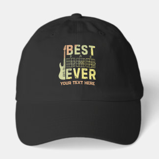 Best Dad Ever Guitarist Musician Father's Day Hat