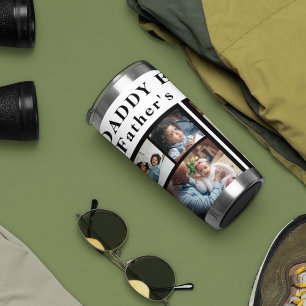 Best Dad Ever Happy Father`s Day 5 photo collage Insulated Tumbler