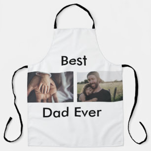 best dad ever happy father's day add your photo  apron
