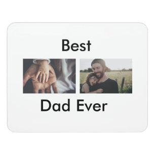 best dad ever happy father's day add your photo door sign