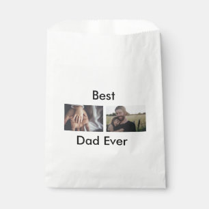 best dad ever happy father's day add your photo  favor bag
