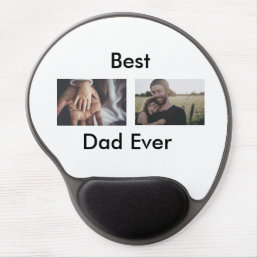 best dad ever happy father&#39;s day add your photo  gel mouse pad