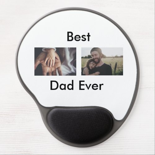 best dad ever happy fathers day add your photo  gel mouse pad