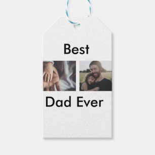 best dad ever happy father's day add your photo  gift tags