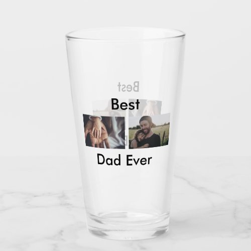 best dad ever happy fathers day add your photo  glass