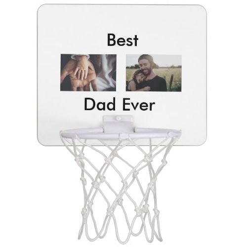 best dad ever happy fathers day add your photo  mini basketball hoop