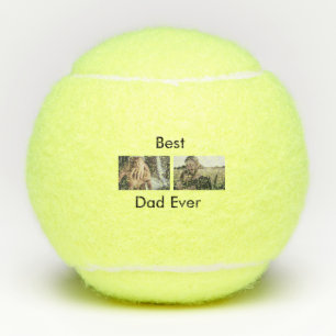 best dad ever happy father's day add your photo tennis balls