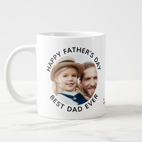 Best DAD Ever Happy Father's Day Custom 2 Photo  Giant Coffee Mug - Surprise dad this fathers day with a personalized photo coffee mug.  
"Best DAD Ever" Personalize this dad mug with favorite photo, and name.. Visit our collection for the best dad father's day gifts and personalized dad gifts.   COPYRIGHT © 2020 Judy Burrows, Black Dog Art - All Rights Reserved. Best DAD Ever Happy Father's Day Custom 2 Photo Giant Coffee Mug