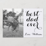 Best Dad Ever Happy Father's Day Custom Photo Card