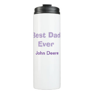 Best dad ever happy father's day name purplesimple thermal tumbler
