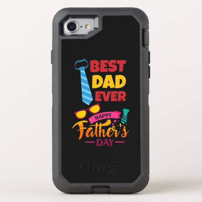 Best Dad Ever, Happy Father's Day Otterbox iPhone Case (Back)