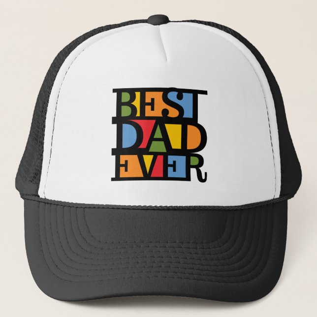 BEST DAD EVER hat - choose color (Front)