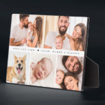 Best Dad Ever Heart Custom Photo collage Plaque<br><div class="desc">Celebrate a special first Father's Day with our "Simple Cute Best Dad Ever Heart Family Custom Photo Collage Easel Plaque". This charming photo Plaque features a collage of your favorite pictures, making it a unique and heartfelt keepsake. Perfect for displaying cherished memories, this personalized gift will be a constant reminder...</div>