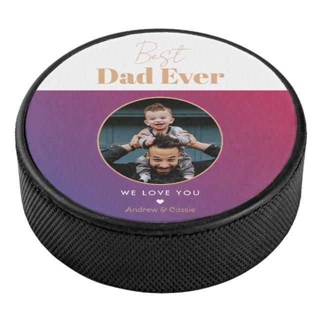 Best dad ever hockey puck (3/4)