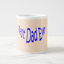 Best Dad Ever Jumbo Polka Dot Mug