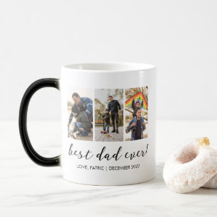 Best Dad Ever Keepsake Multi Photo Color Morph Mug