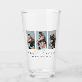 Best Dad Ever Keepsake Multi Photo Glass