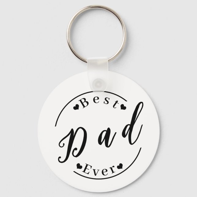 Best Dad ever Keychain (Front)