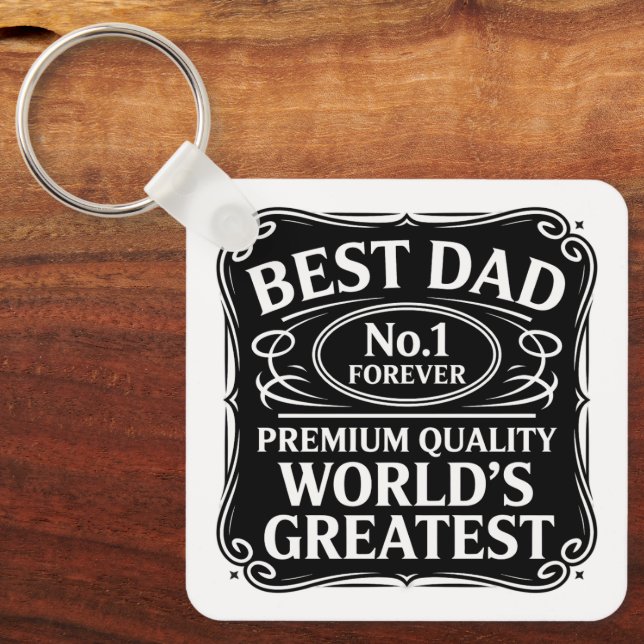 Best Dad Ever Keychain (Front)