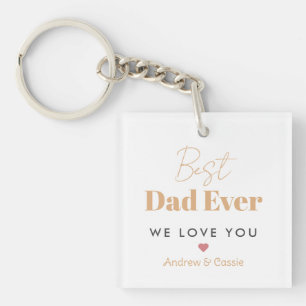Best dad ever keychain