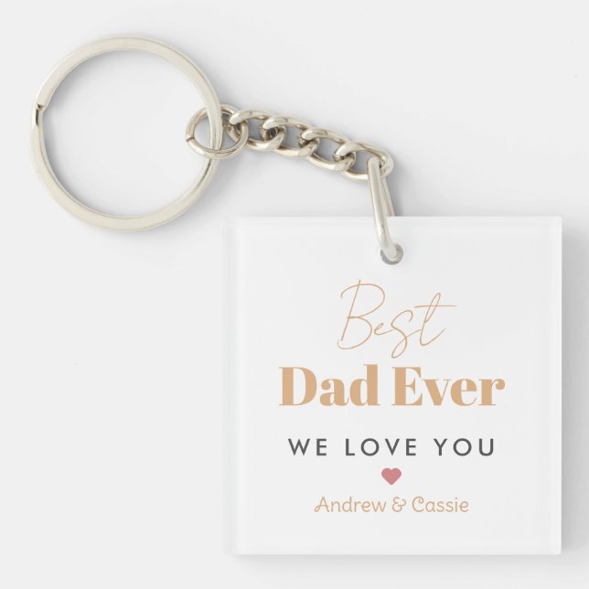 Best dad ever keychain (Front)