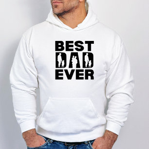 Best Dad Ever Kid Silhouette Hoodie