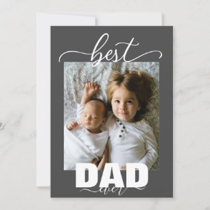 Best DAD Ever Kids Photo Father's Day Invitation