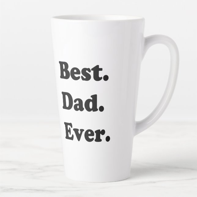 best dad ever latte mug (Right)