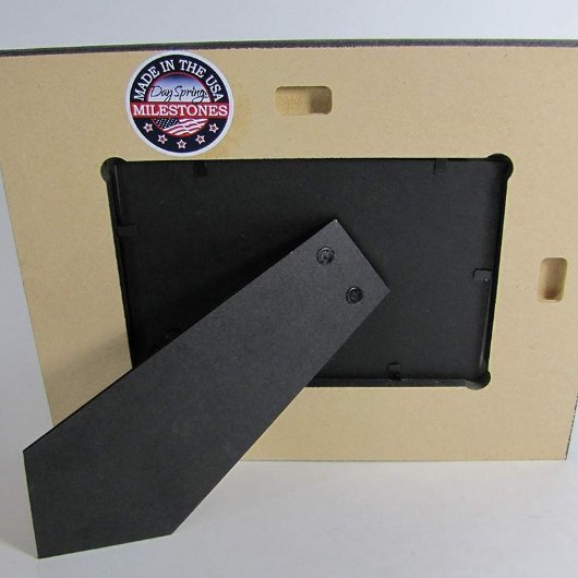 Best Dad Ever Light Faux Barnwood Picture Frame (Back)