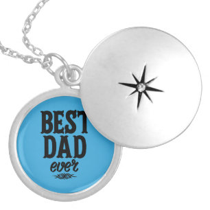 Best Dad Ever  Locket Necklace