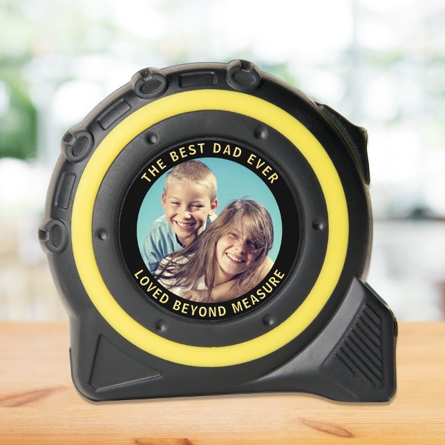 Best Dad Ever Loved Beyond Measure Photo Tape Measure (Creator Uploaded)
